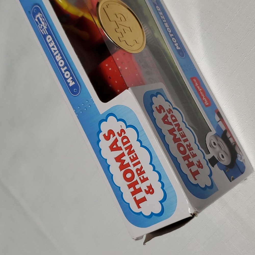 NIB Thomas & Friends Golden Thomas Motorized Battery Operated Fisher Price Train